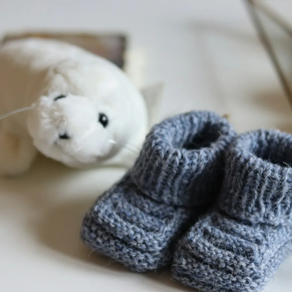 Knit Baby Booties